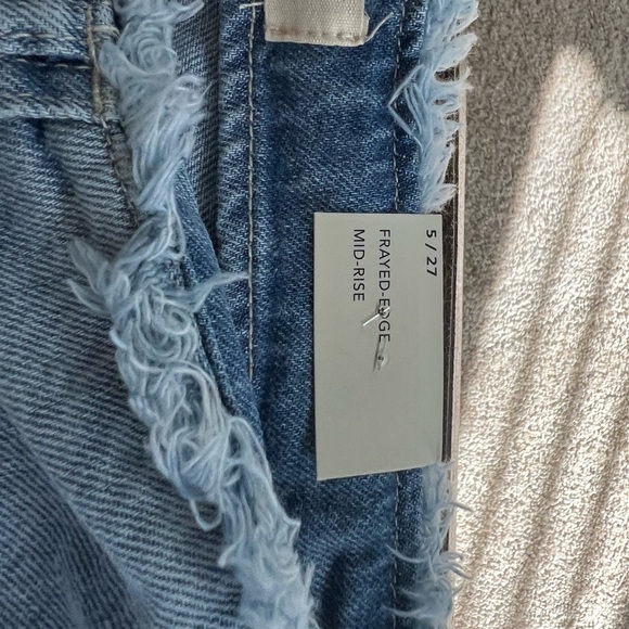 Ten thirty frayed wide leg boho jeans size 5/27 - Picture 5 of 9